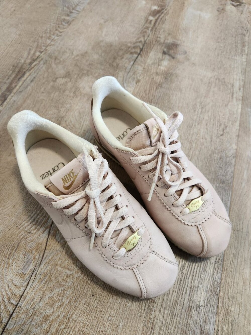 Nike x Maria Sharapova Cortez LA Particle Beige Gold Sneakers size 6